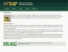 Tablet Screenshot of pesticideresistance.org
